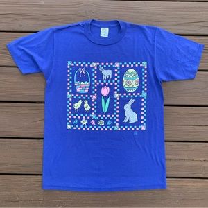 Vintage 1995 Easter Puff Paint T-Shirt